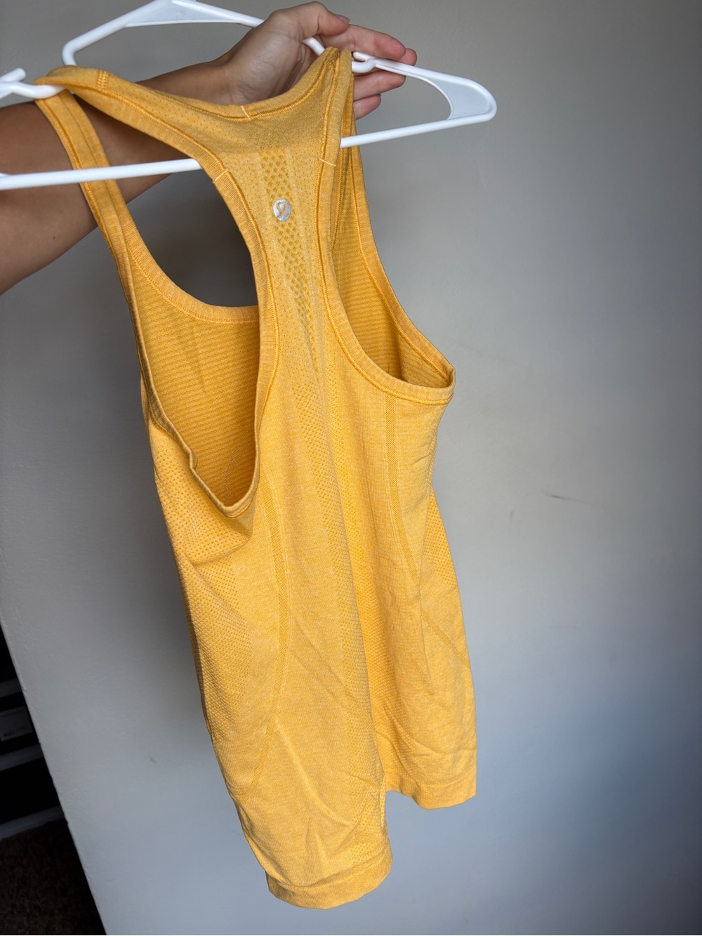 Lululemon Yellow-Orange Racerback Swiftly Tank size 2
